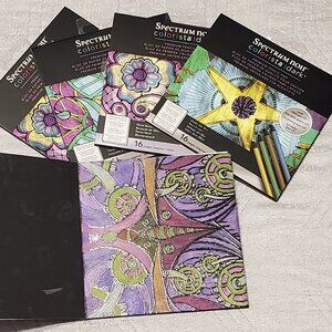 Bundle -Spectrum Noir Colorista -dark craft books Bundle of 5 .  4 BRAND NEW!